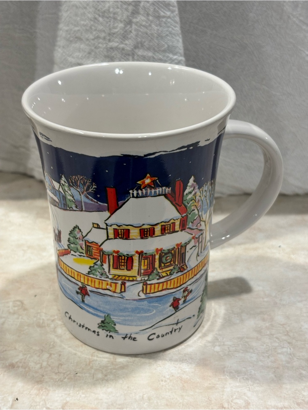 Pfaltzgraff Designer Collection Christmas is in the Country Mug